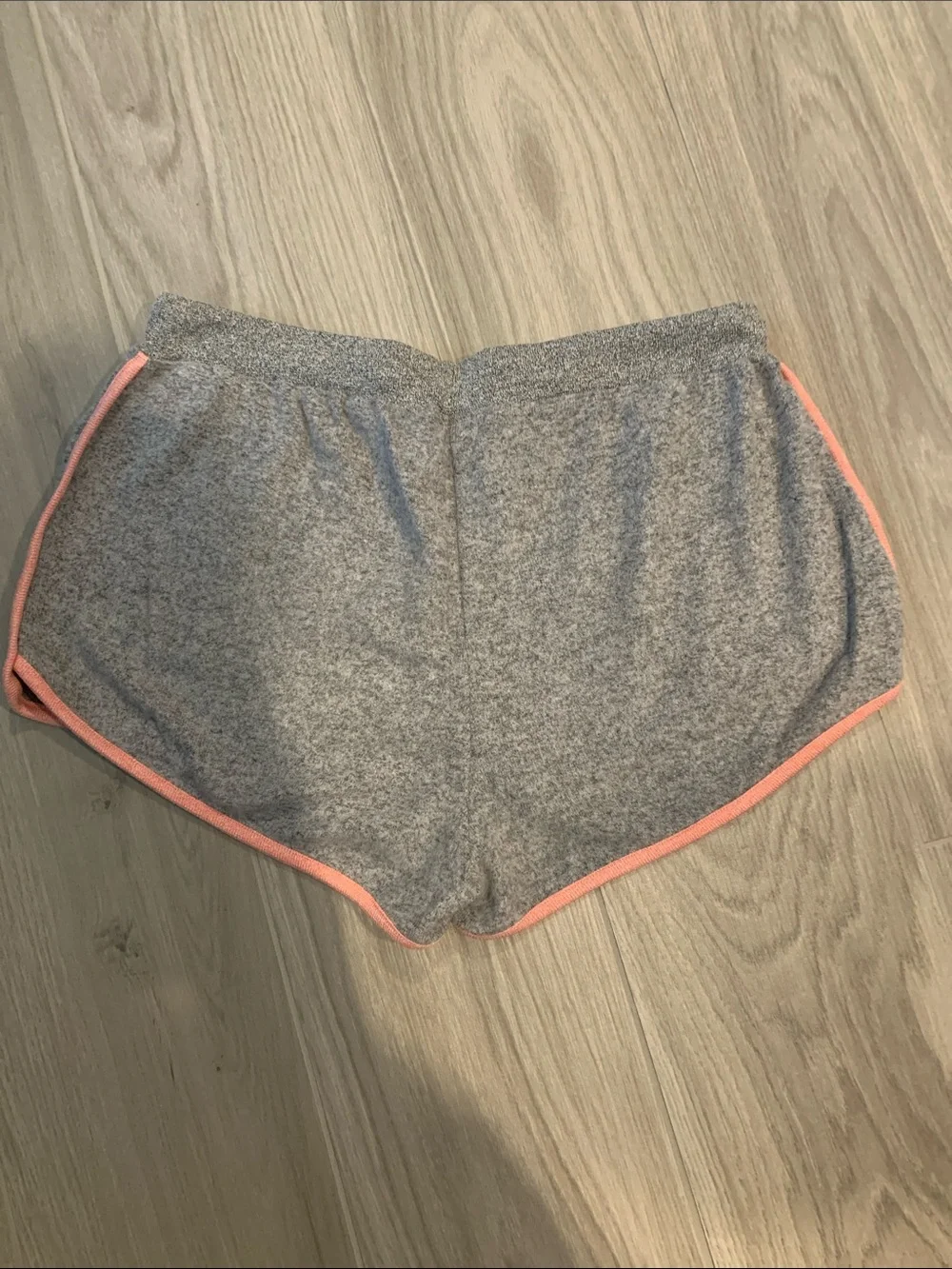 free press Gray Athletic Shorts with Pink Trim
